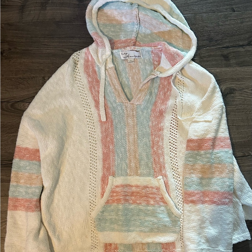 Vintage Havana Multicolor Striped Sweater Hoodie